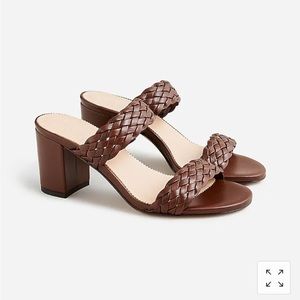 NWT J.Crew Lucie braided-strap sandals in Italian leather